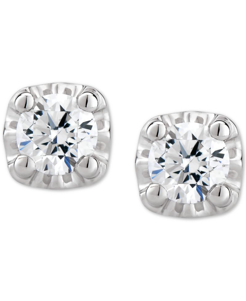 Diamond Stud Earrings (1/2 ct. t.w.) in 14k White, Yellow or Rose Gold