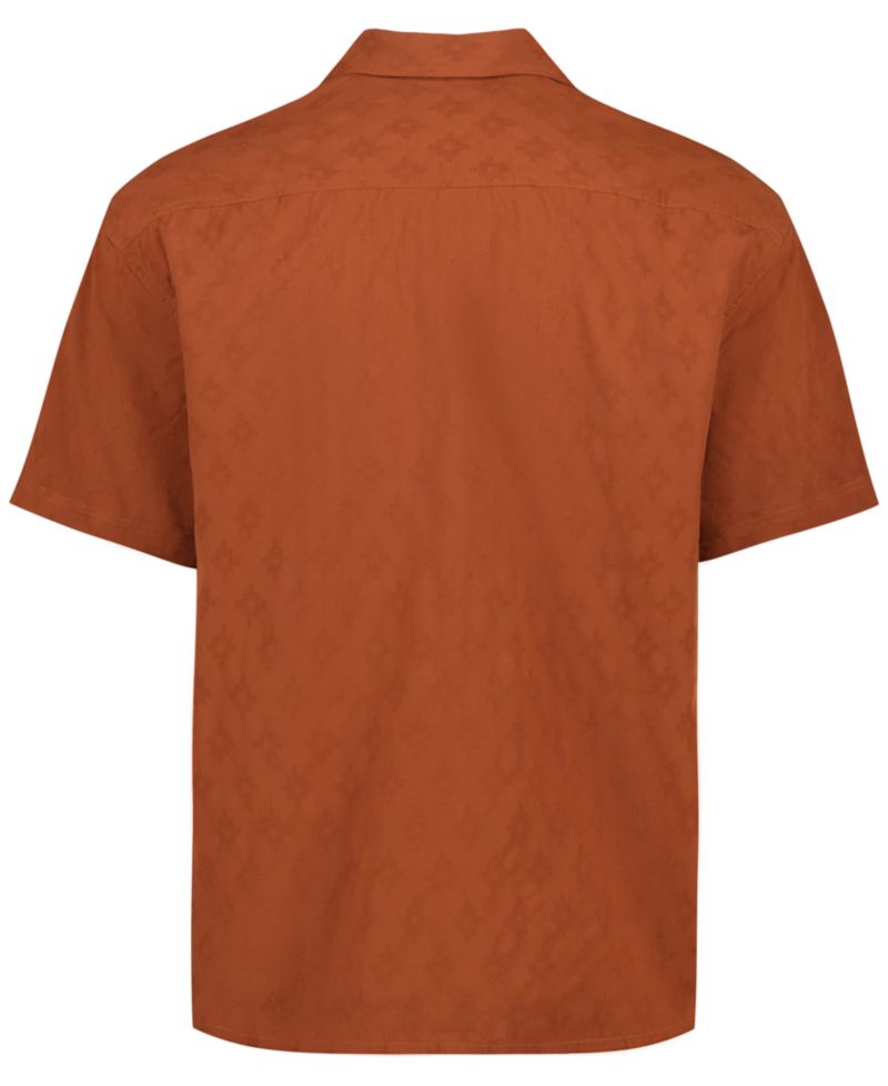 Men's Textured Pattern Short-Sleeves Shirt