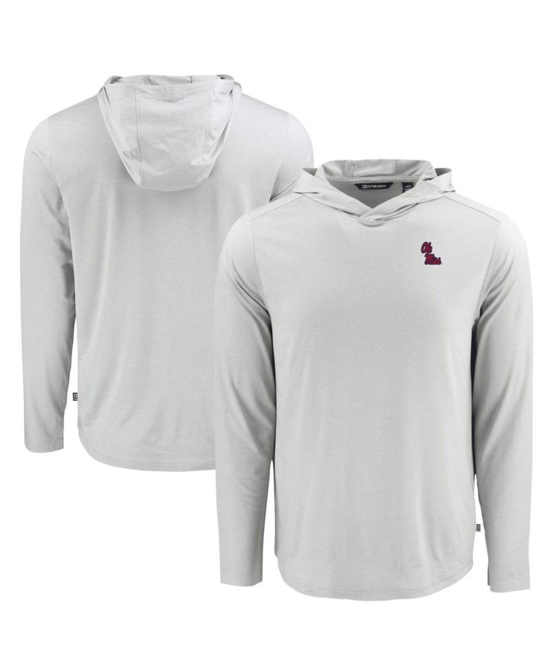 Men's Gray Ole Miss Rebels Coastline Epic Comfort Eco Long Sleeve Hoodie T-Shirt