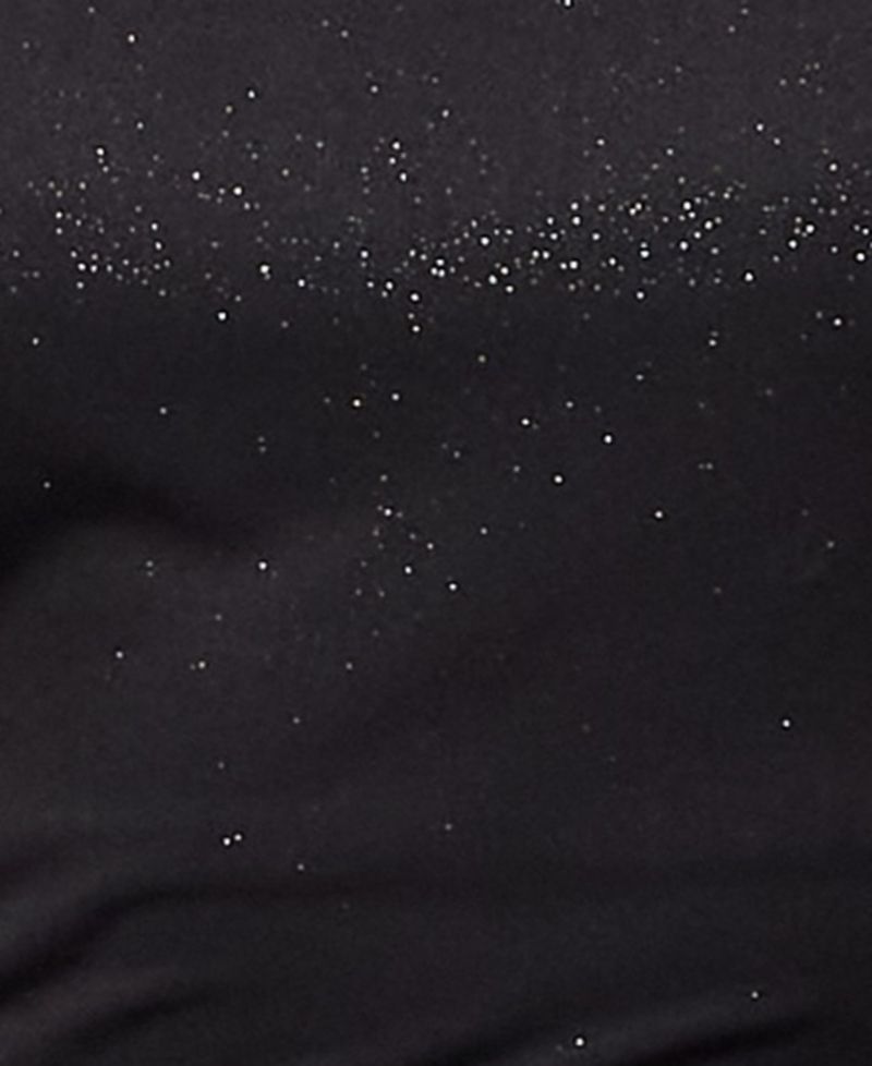 Juniors' Cap-Sleeve Glitter Knit Ruched Dress