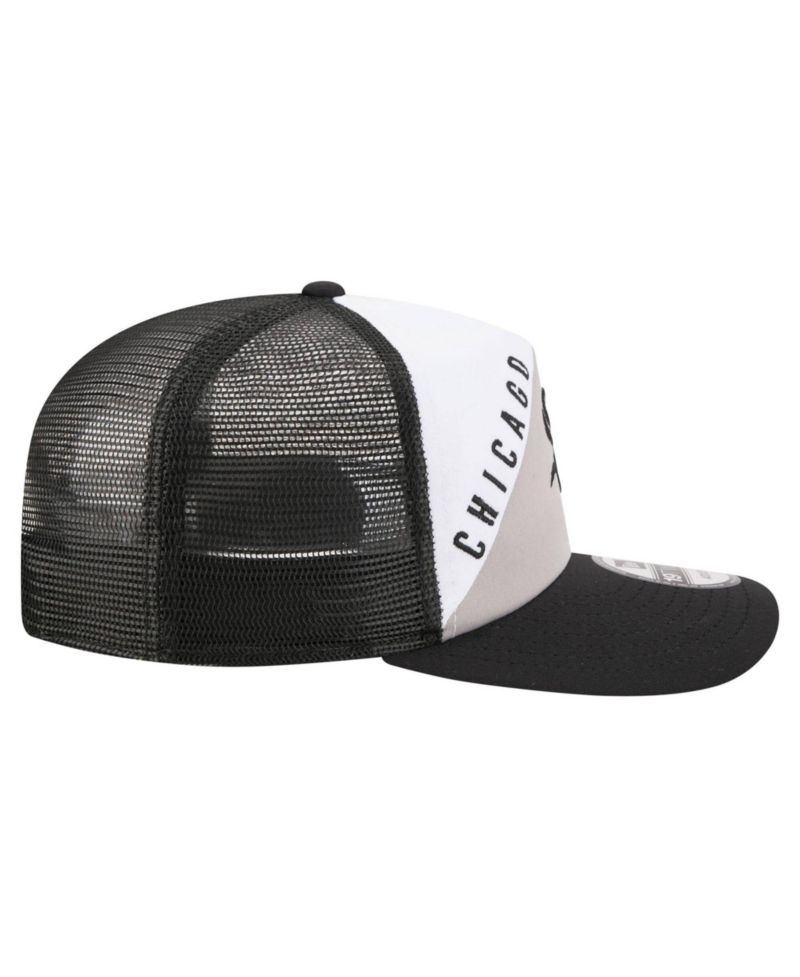 Men's White/Black Chicago White Sox Retro Cut 19TWENTY Adjustable Trucker Hat