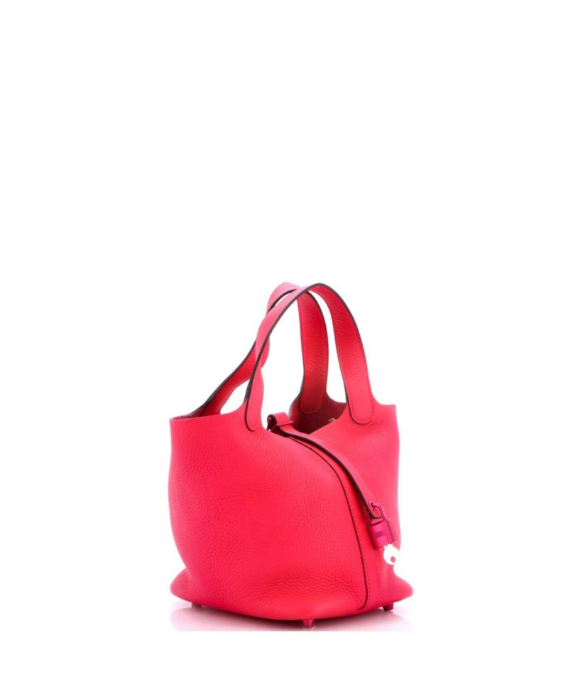 Pre-Owned Hermes PM Monochrome Picotin Lock Bag Clemence