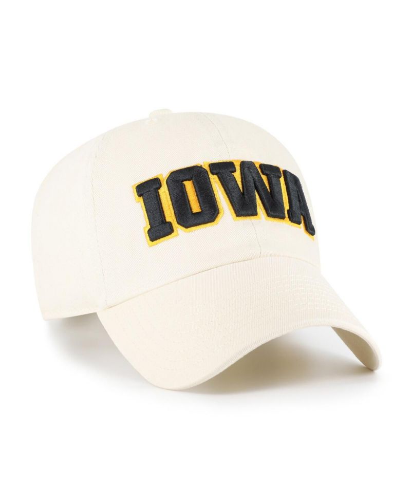 Men's Sand Iowa Hawkeyes Clean Up Adjustable Hat