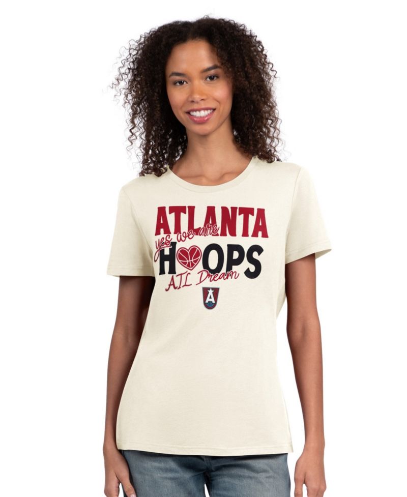 Women's Oatmeal Atlanta Dream Endzone T-Shirt