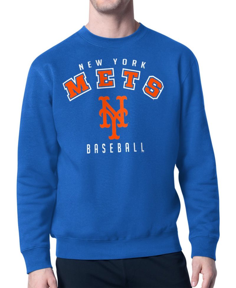 Men's Royal New York Mets Team Logo Fleece Pullover Sweatshirt