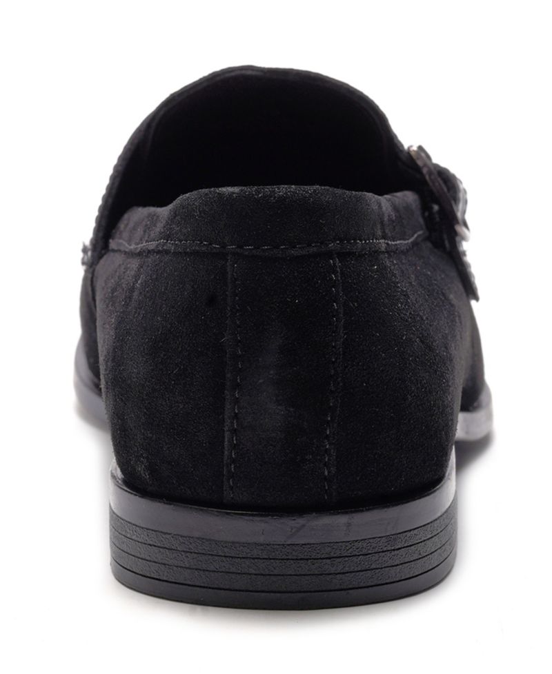 Men's Virtuoso Twin Buckle Strap Round-Toe Loafers