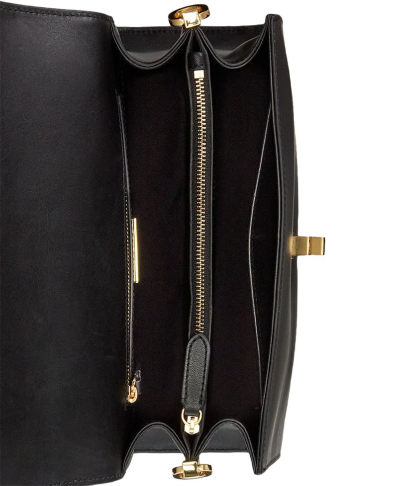 Farrah Leather Medium Top-Handle Satchel Bag