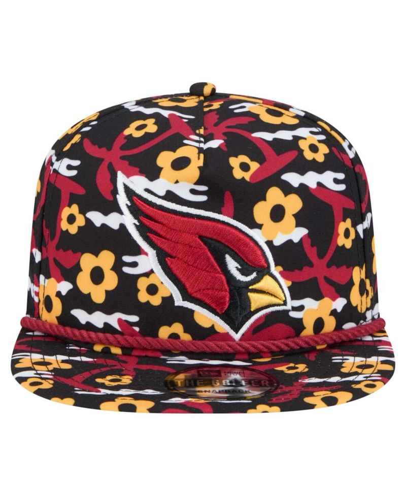 Men's Black Arizona Cardinals Wakey Wakey Golfer Snapback Hat