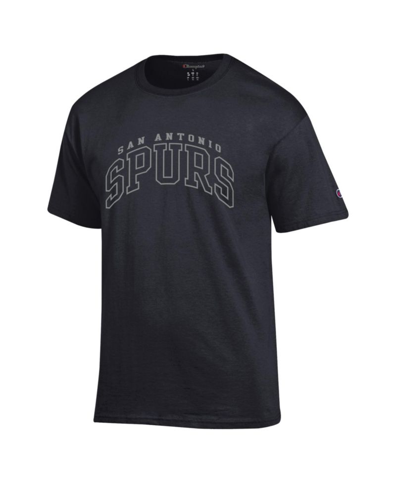 Men's Black San Antonio Spurs Jersey Cotton T-Shirt