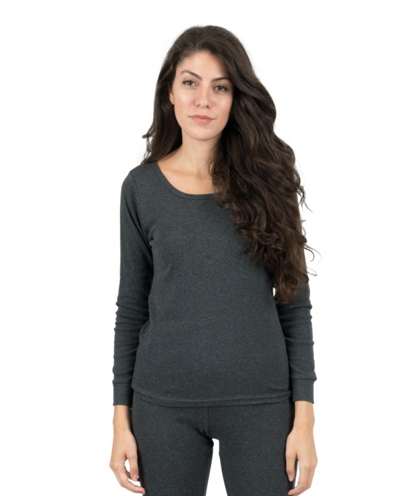 Womens Matching Family Two Piece Cotton Long Sleeve Shirt and Pants Solid Color Pajamas