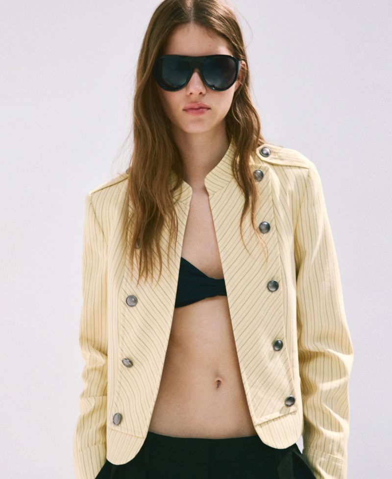 Women's Buttons Pinstripe Jacket