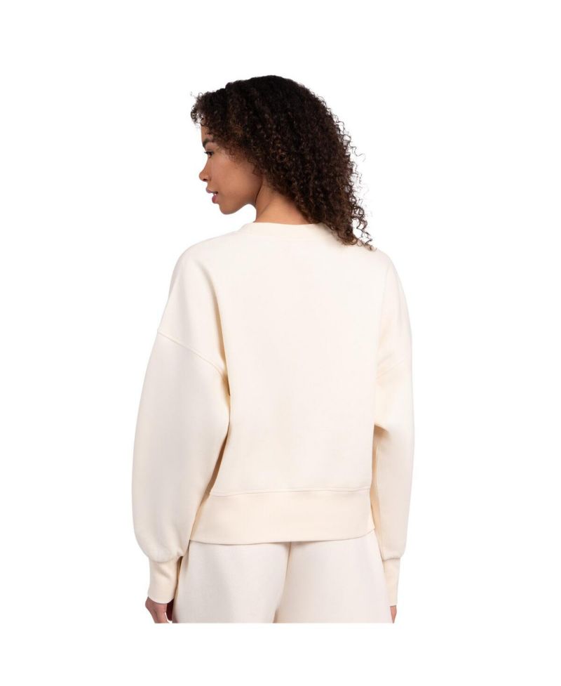 Women's Cream San Francisco Giants Pastels Boxy Fleece Sweatshirt