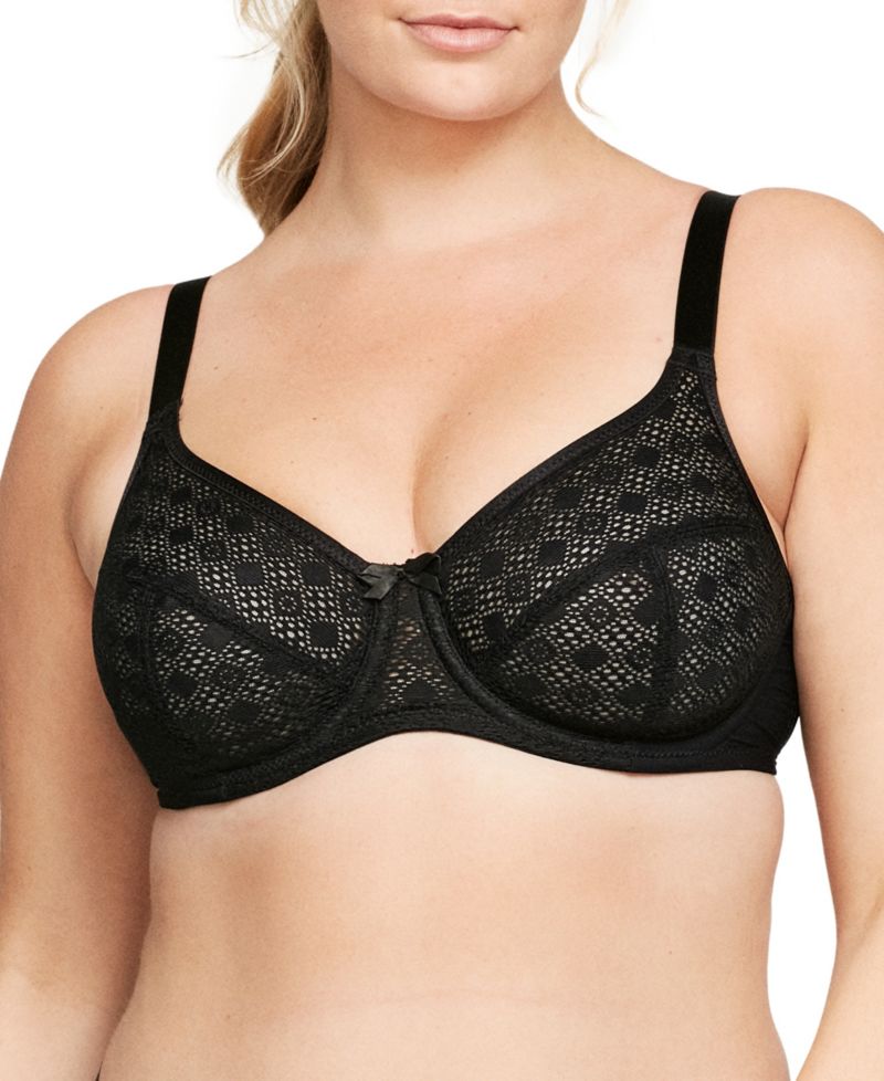 Plus Size Full Figure Wonderwire Lace Comfort Bra 9855