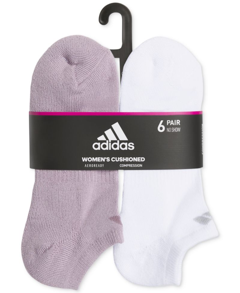 Women's 6-Pk. Athletic Cushioned No-Show Socks