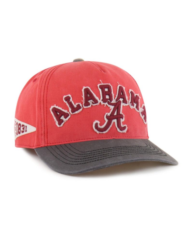 Men's and Women's '47 Red/Black Alabama Crimson Tide Well-Worn Calderwood Hitch Adjustable Hat