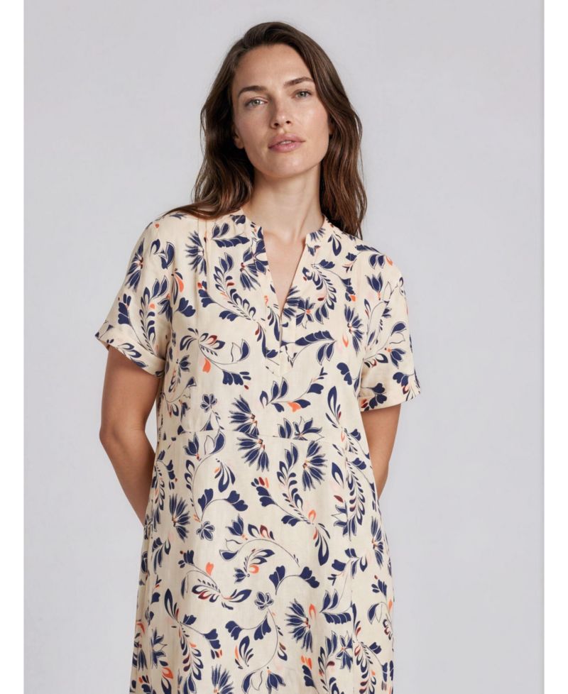 Women's Manirevia Soft Linen Midi Dress