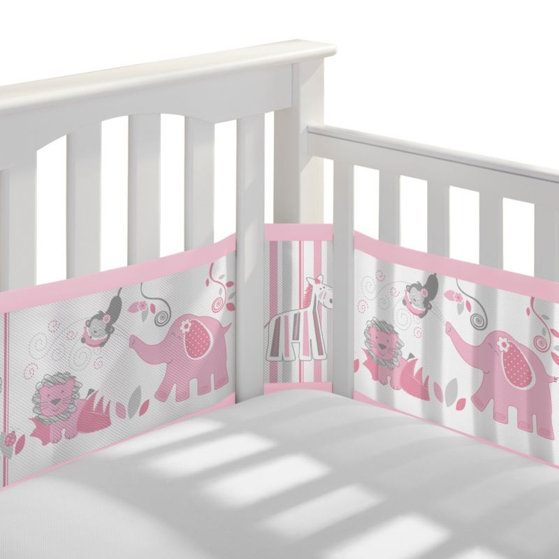 Breathable Mesh Liner for Full-Size Cribs, Classic 3mm Mesh (Size 4FS Covers 3 or 4 Sides)