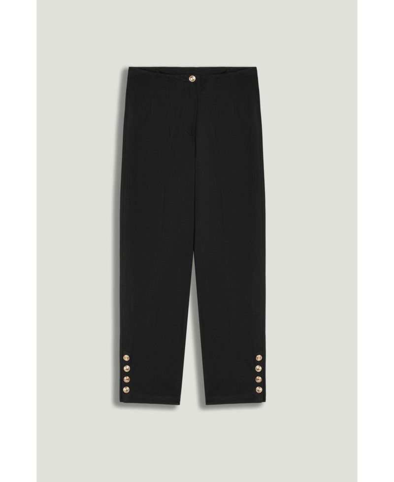Women's Gold Button Detail Pants