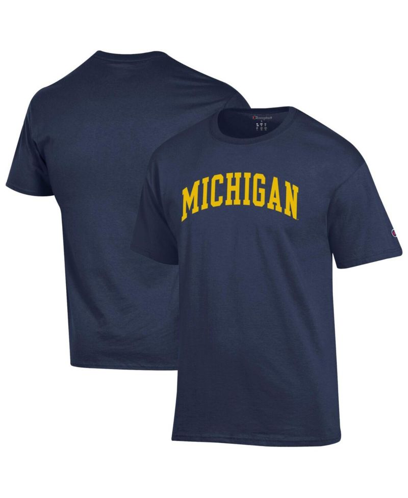 Men's Maize Michigan Wolverines Basic Arch T-Shirt
