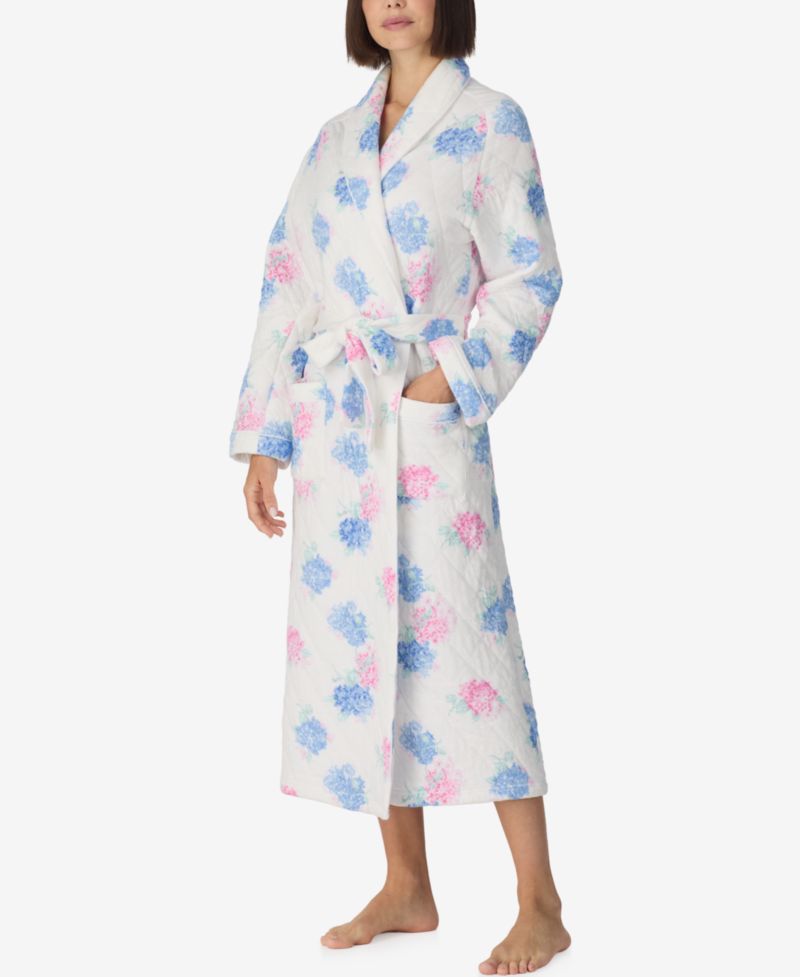 Women's Dream Diamond Cotton Quilt Ballet Long Wrap Robe