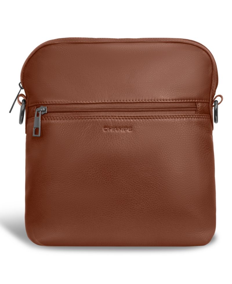 Onyx Leather Cross Body Bag