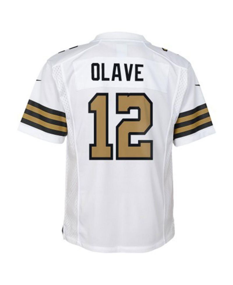 Big Boys Chris Olave White New Orleans Saints Game Jersey