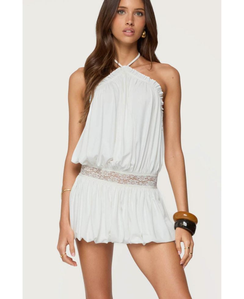 Women's Aida Backless Bubble Mini Dress