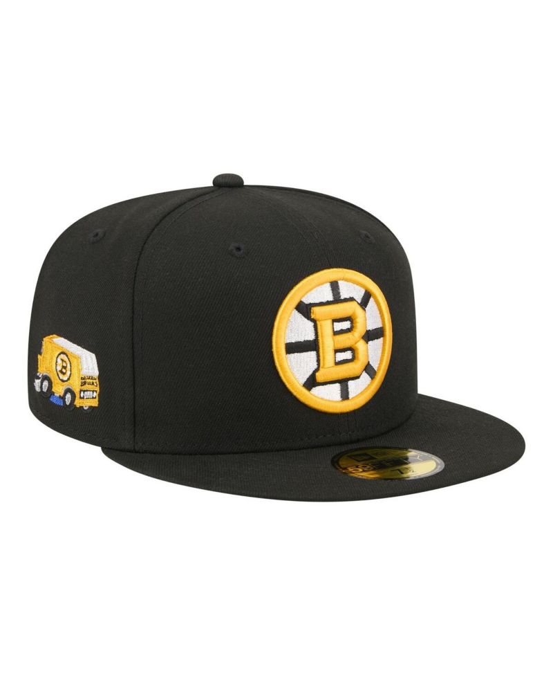 Men's Black Boston Bruins Zamboni 59FIFTY Fitted Hat