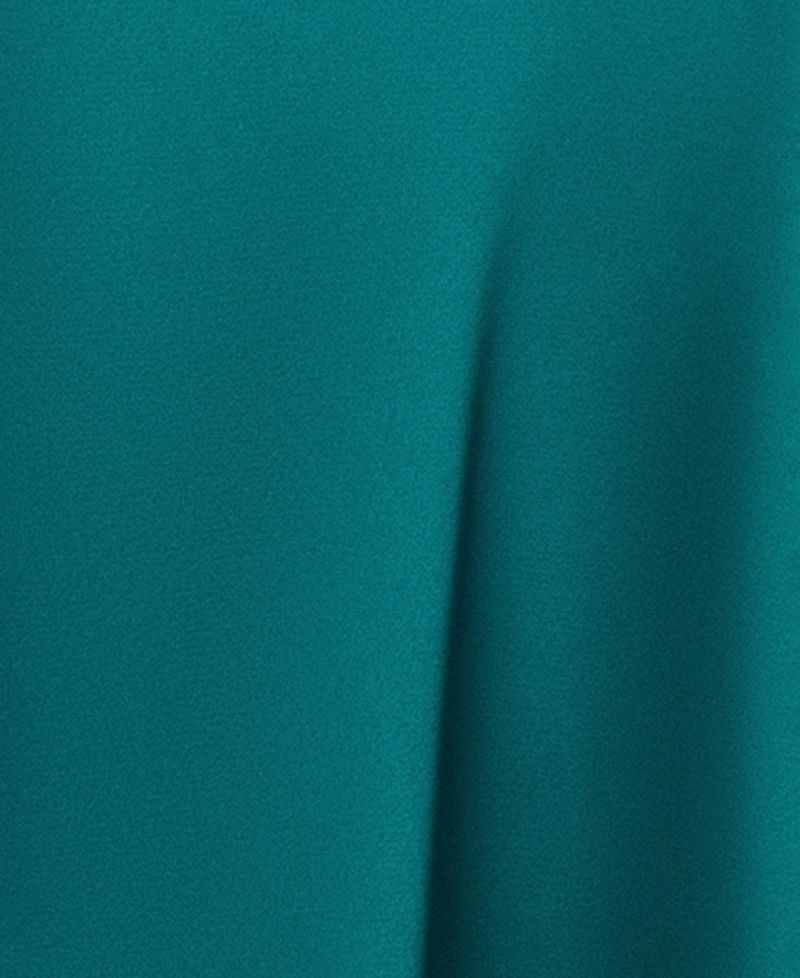 Petite Sleeveless Tie-Neck Long Gown