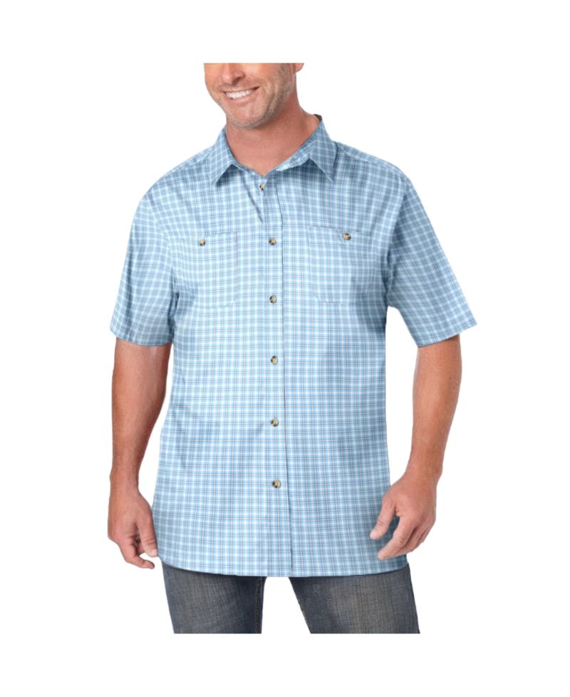 Men's Wrinkle-Resistant Short Sleeve Button Down, Printed