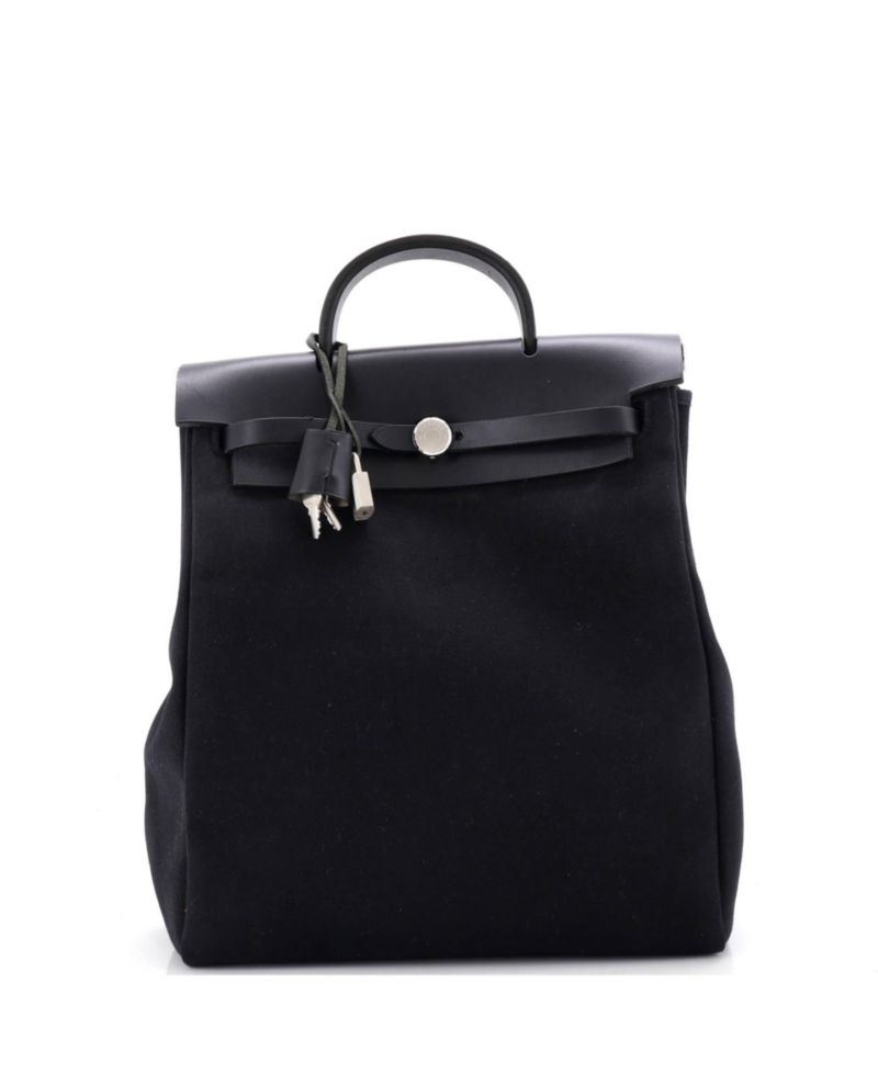 Pre-Owned Hermes Herbag A Dos Backpack Toile