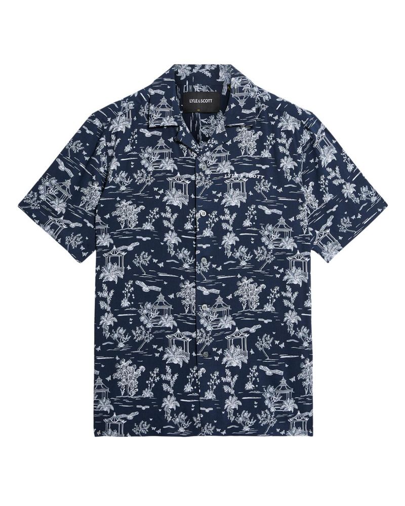 Men's Botanical Garden Print Resort Shirt