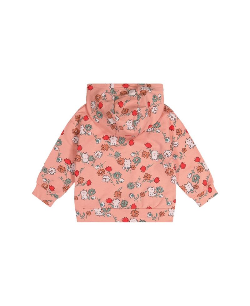 Little and Big Girl (6Y - 8Y) French Terry Hooded Cardigan Sweatshirts