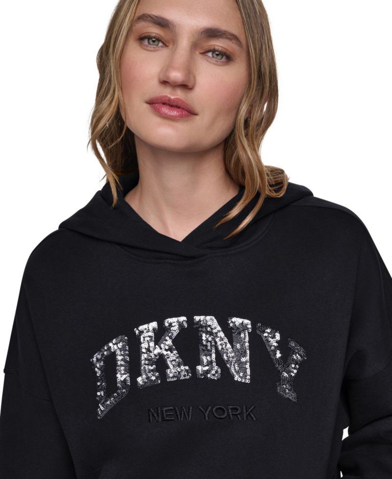 Women's Varsity Sequin Pullover Hoodie