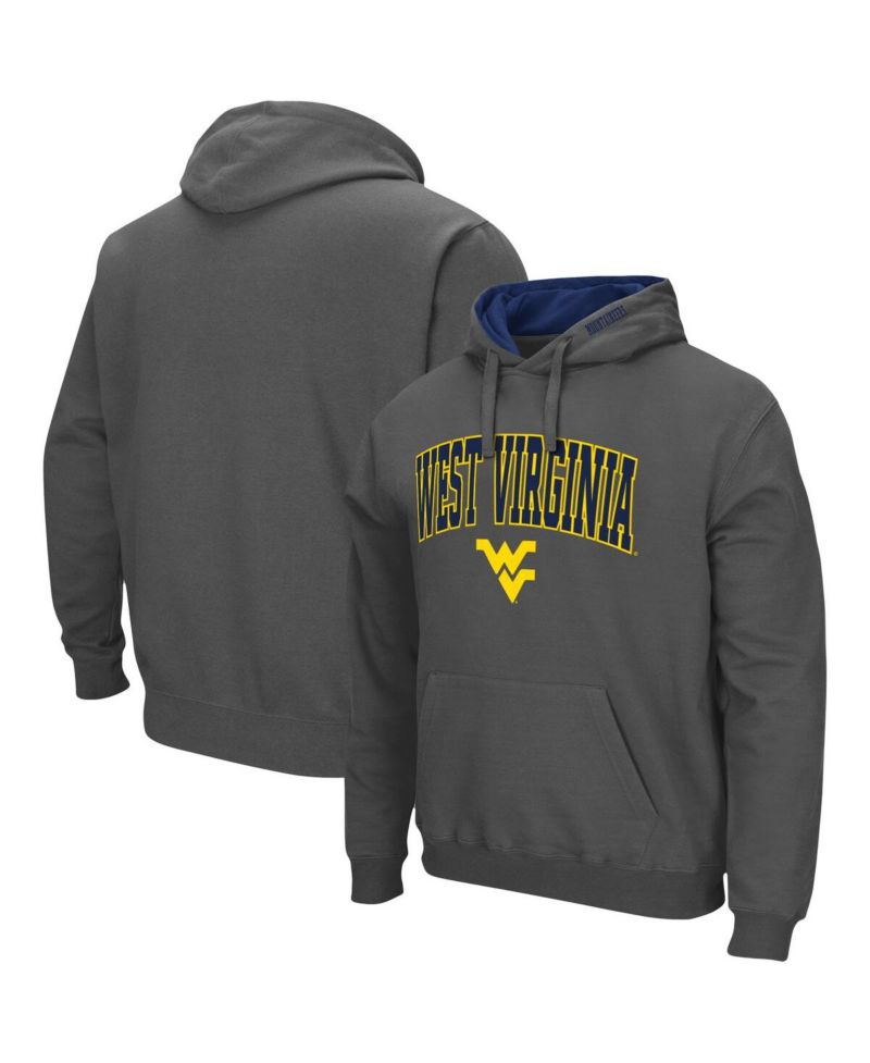 Men's West Virginia Mountaineers Arch and Logo 3.0 Pullover Hoodie