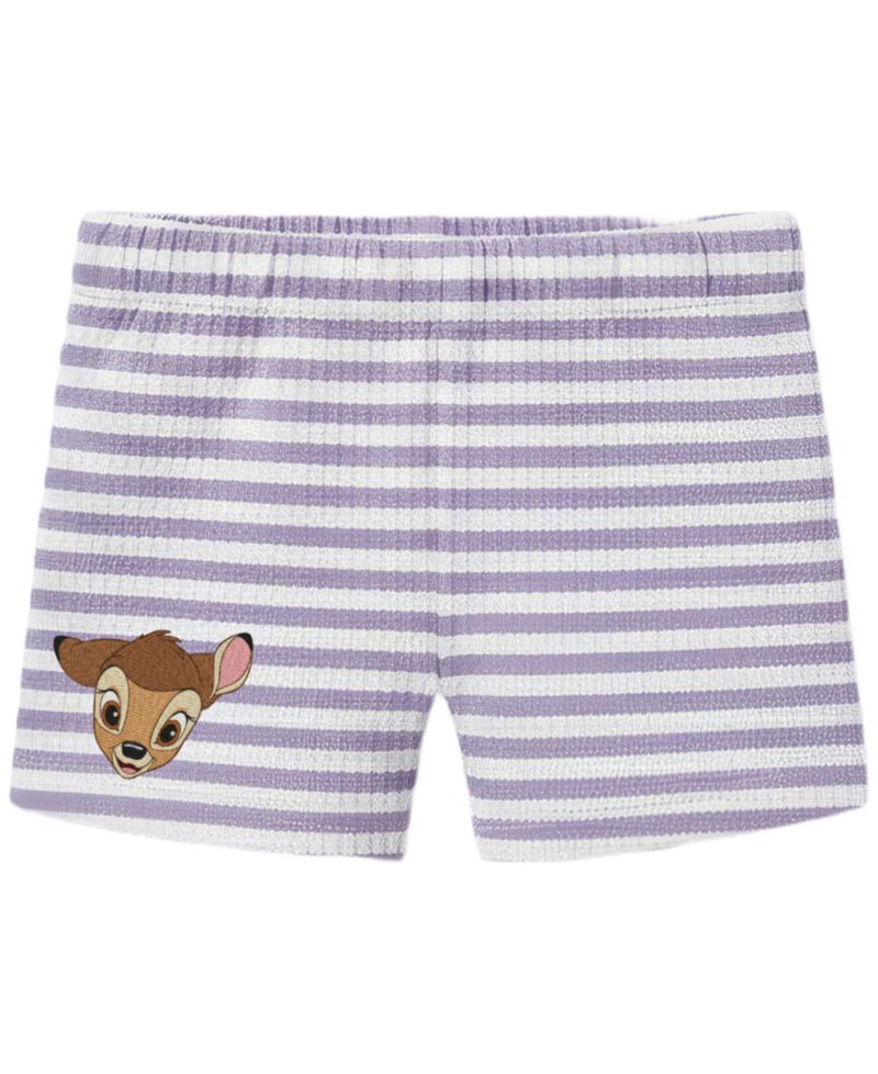 Baby Girls' Bambi Short-Sleeve T-Shirt and Elastic Shorts, 2-Piece Set