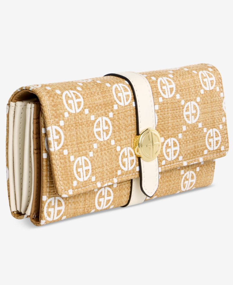 Monogram Straw Receipt Manager