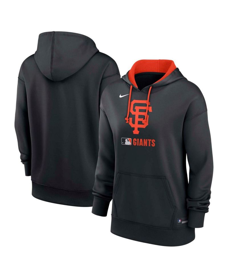 Women's Black San Francisco Giants Authentic Collection Performance Pullover Hoodie
