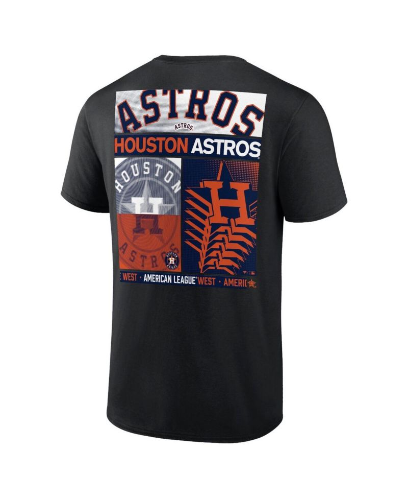Men's Profile Black Houston Astros Big & Tall Two-Sided Graphic T-Shirt