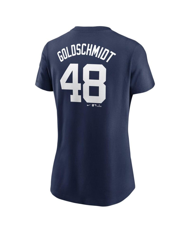 Women's Paul Goldschmidt Navy New York Yankees Fuse Name & Number T-Shirt