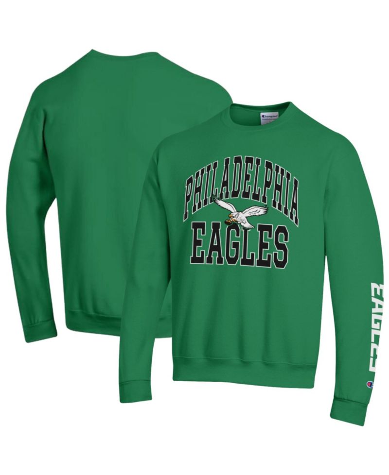 Men's Kelly Green Philadelphia Eagles Power Blend Fleece Sweatshirt