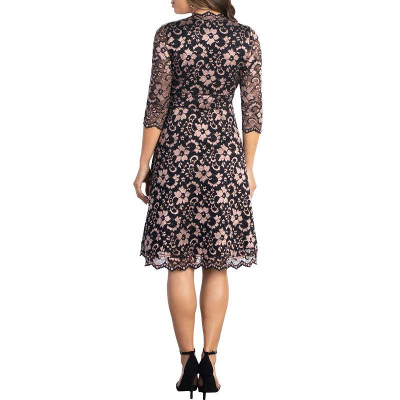 Women's Mon Cherie Floral Lace Cocktail Dress