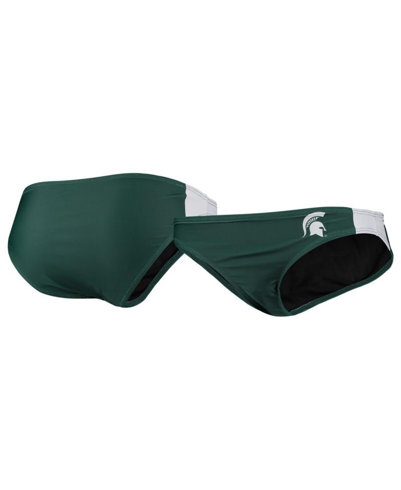 Women's Green Michigan State Spartans Wordmark Bikini Bottom