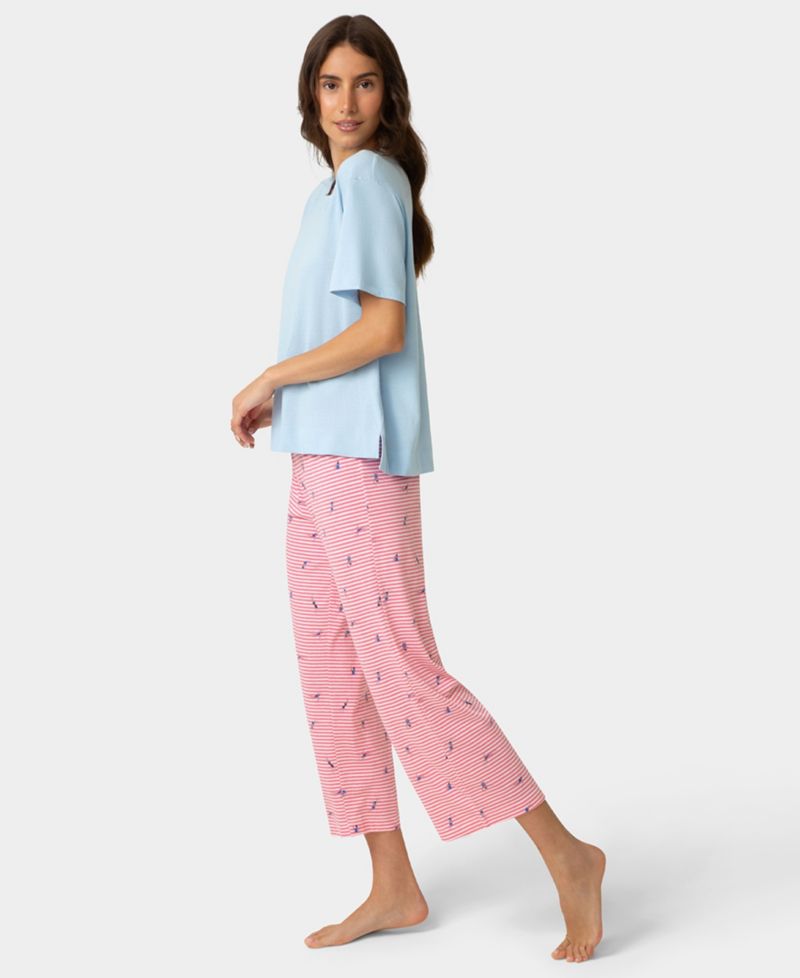 Women's Cotton Short-Sleeve Boxy Sleep T-Shirt