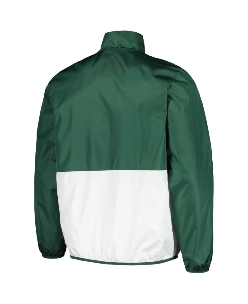 Men's Green Michigan State Spartans Cornerman Half-Zip Top