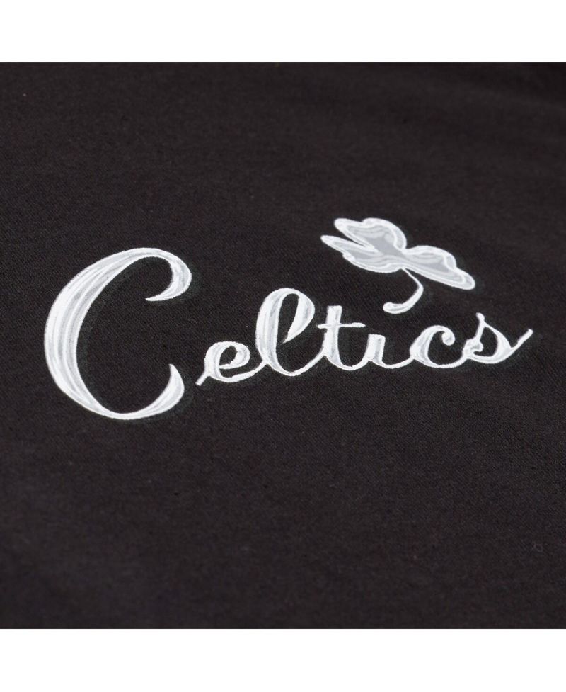Men's Black Boston Celtics Chrome Heritage T-Shirt