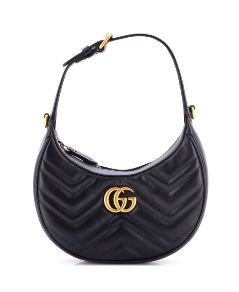 GG Marmont Half Moon Matelasse Mini Hobo