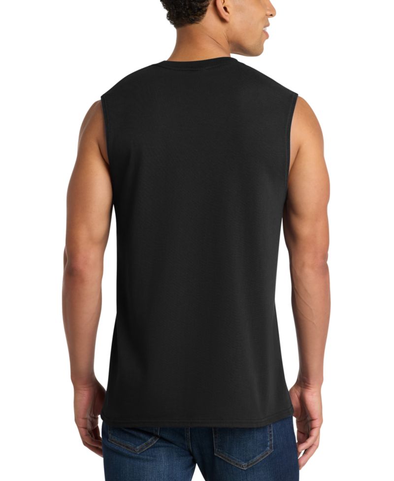 Men's Crowned Skull Word Art Graphic Tank Top