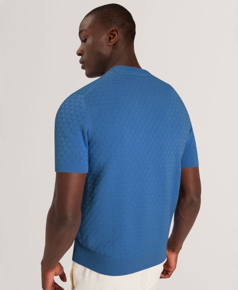 Men's Baker Ingvi Weaves Textured Crewneck T-Shirt