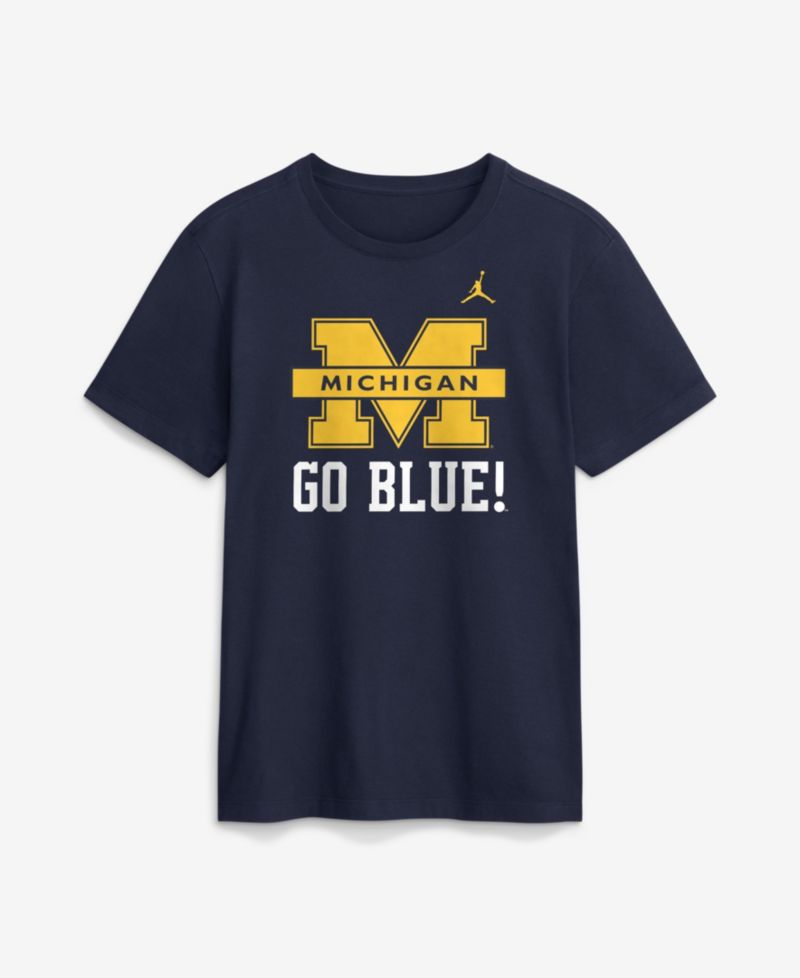 Men's Navy Michigan Wolverines Primetime Logo Mantra T-Shirt